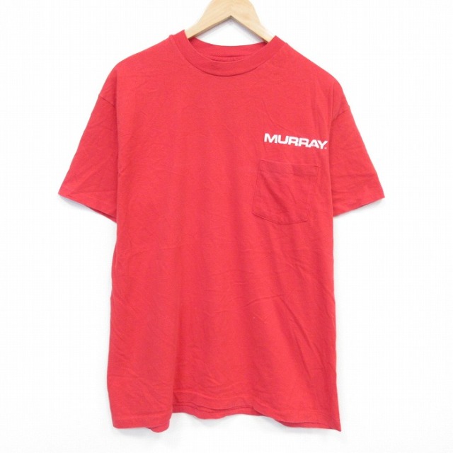 ヘインズ 90s 半袖Tシャツ MURRAY レッド メンズL相当 | 古着