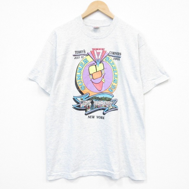 90s 半袖Tシャツ ニューヨーク グレー メンズL相当 | 古着