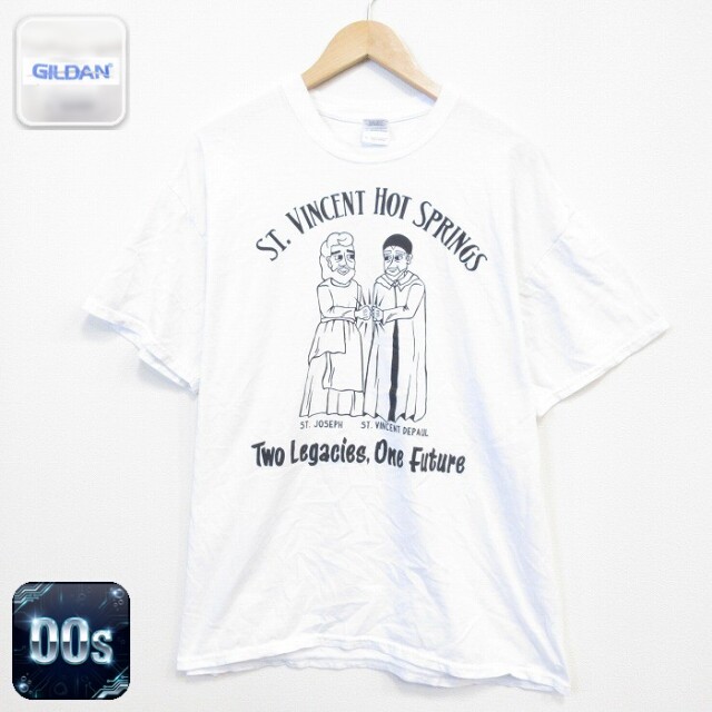 00s 半袖Tシャツ VINCENT ホワイト メンズXL相当 | 古着