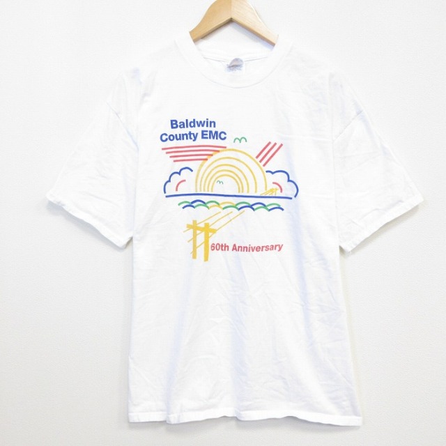 ヘインズ 90s 半袖Tシャツ Baldwin ホワイト メンズXL相当 | 古着