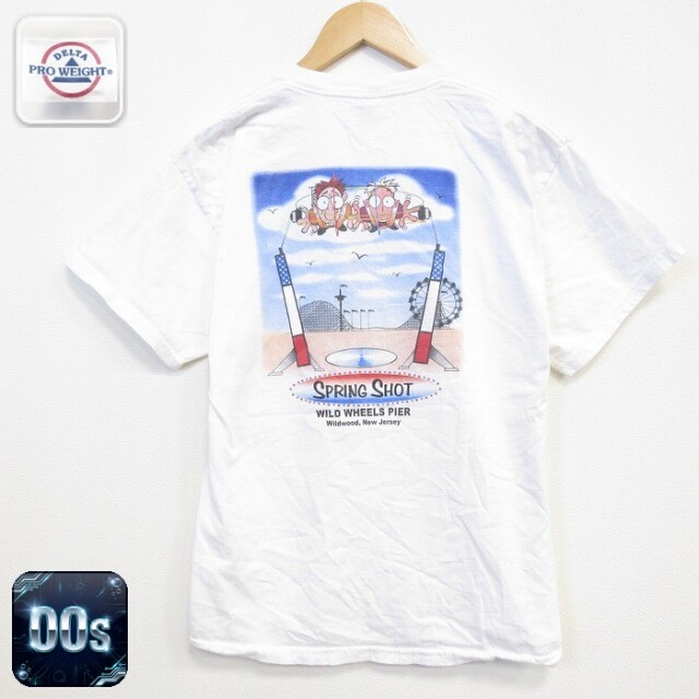 00s 半袖Tシャツ スプリングショット ホワイト メンズL相当 | 古着