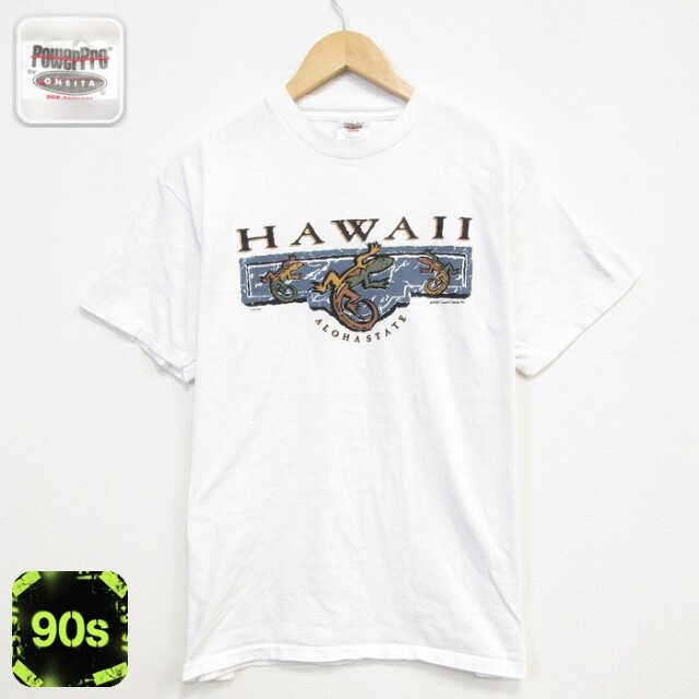 オニータ 90s 半袖Tシャツ ハワイ ホワイト メンズL相当 | 古着