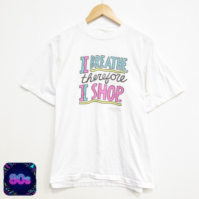 80s 半袖Tシャツ SHOP ホワイト メンズXL相当 | 古着
