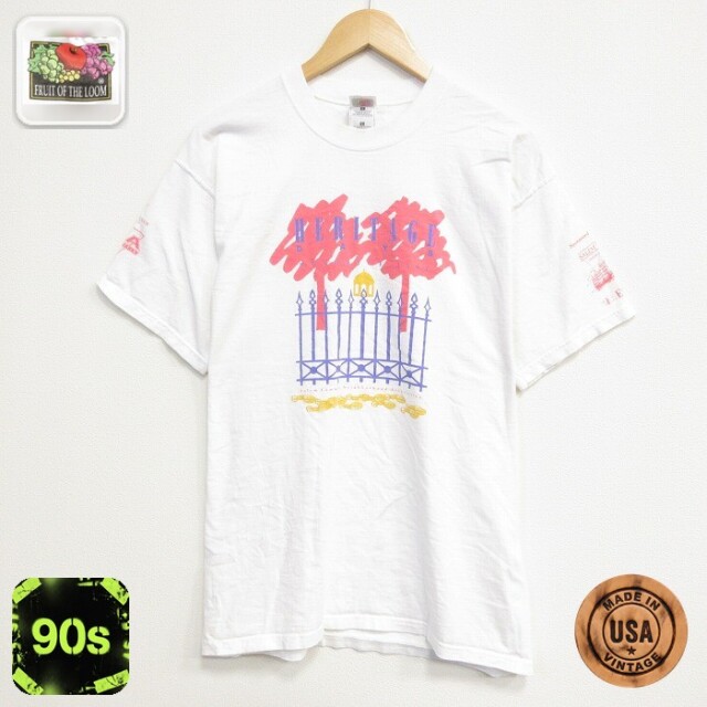 フルーツオブザルーム 90s 半袖Tシャツ ヘリテージ ホワイト メンズL相当 | 古着