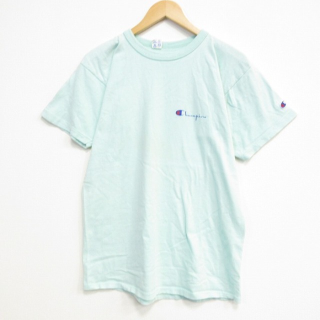 チャンピオン 80s 半袖Tシャツ ワンポイントロゴ グリーン メンズM相当 | 古着