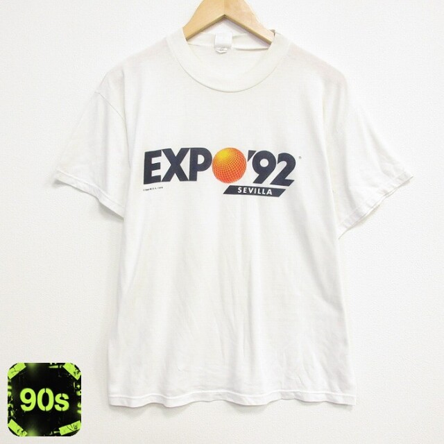 90s 半袖Tシャツ EXPO ホワイト メンズL相当 | 古着