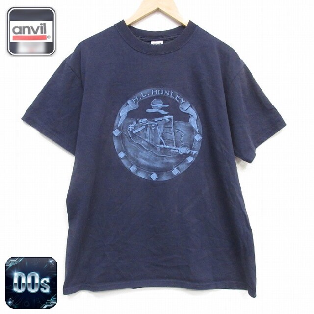00s 半袖Tシャツ HUNLEY ブラック メンズL相当 | 古着