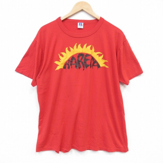 ラッセル 80s 半袖Tシャツ KARETA レッド メンズL相当 | 古着