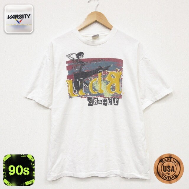 90s 半袖Tシャツ ダンサー ホワイト メンズL相当 | 古着