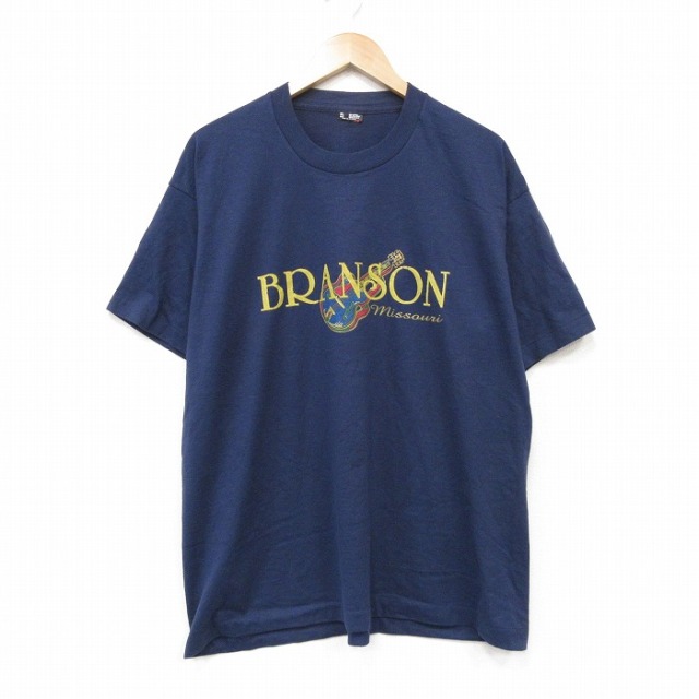 90s 半袖Tシャツ BRANSON ネイビー メンズXL相当 | 古着