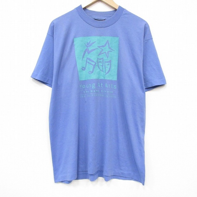 フルーツオブザルーム 90s 半袖Tシャツ Young ブルー メンズXL相当 | 古着