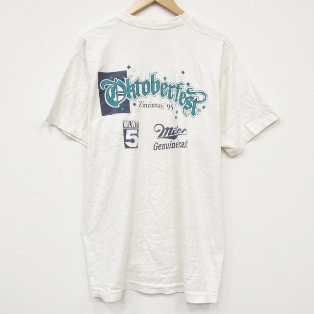 フルーツオブザルーム 90s 半袖Tシャツ オクトーバーフェス ホワイト メンズXL相当 | 古着