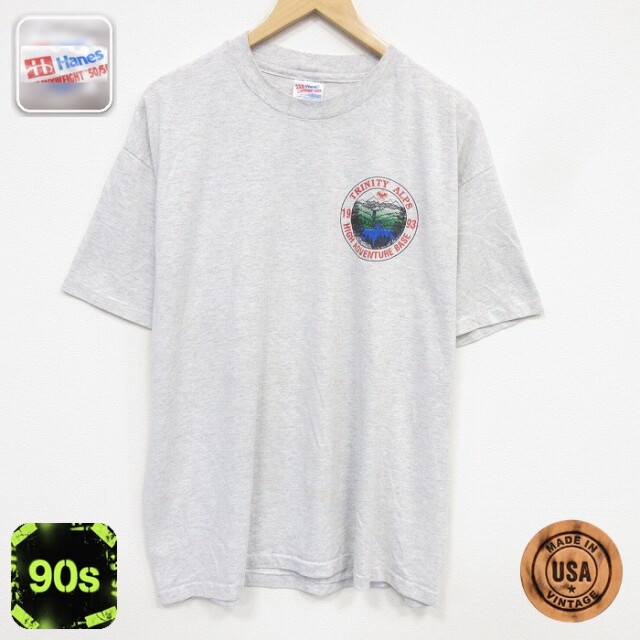 ヘインズ 90s 半袖Tシャツ ボーイスカウト グレー メンズXL相当 | 古着