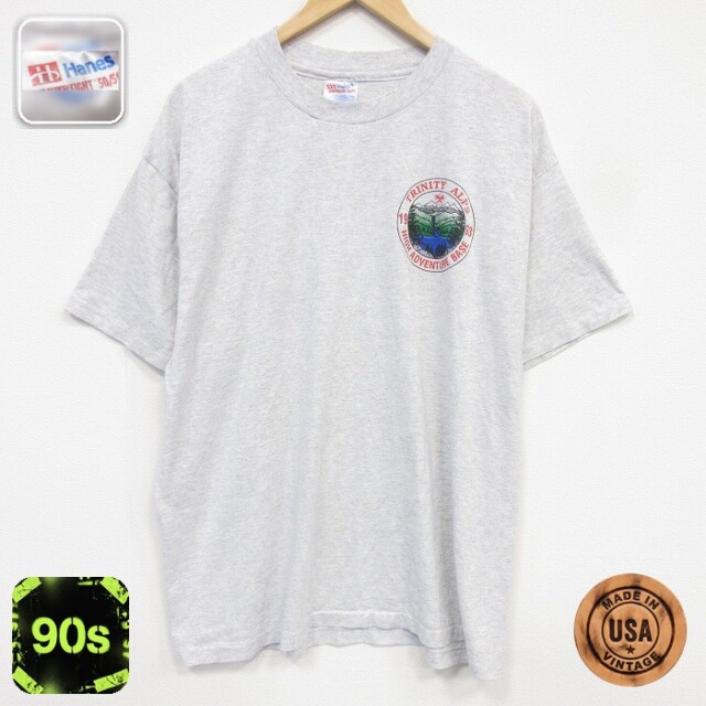 ヘインズ 90s 半袖Tシャツ ボーイスカウト グレー メンズL相当 | 古着