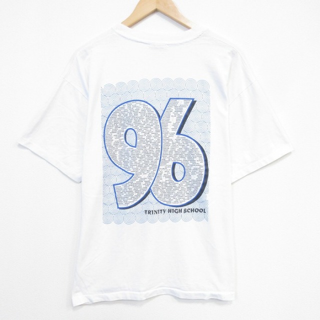 ヘインズ 90s 半袖Tシャツ ハイスクール ホワイト メンズXL相当 | 古着