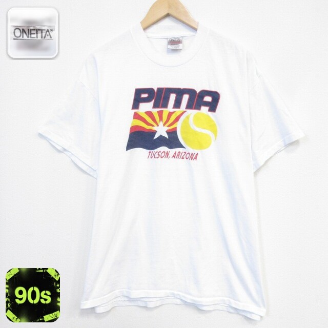 オニータ 90s 半袖Tシャツ PIMA ホワイト メンズXL相当 | 古着