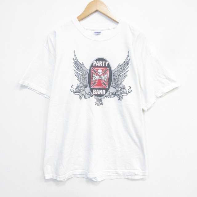 00s 半袖Tシャツ シークレットサービス ホワイト メンズXL相当 | 古着