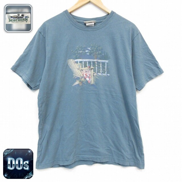 NORTHERN REFRECTIONS 00s 半袖Tシャツ イス カーキ メンズL相当 | 古着