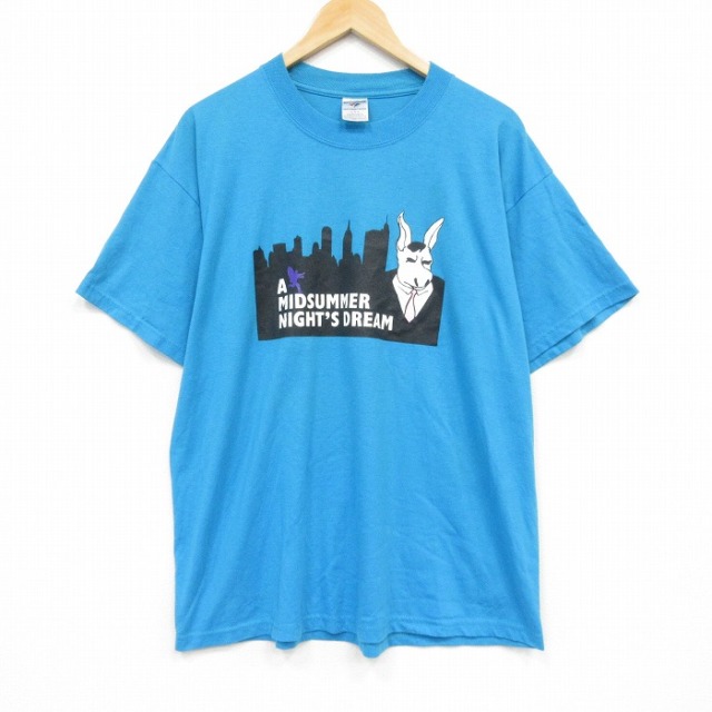 00s 半袖Tシャツ ドリーム ライトブルー メンズXL相当 | 古着