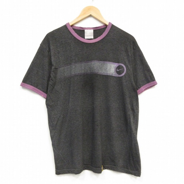 ナイキ 00s 半袖Tシャツ フェード ブラック メンズL相当 | 古着
