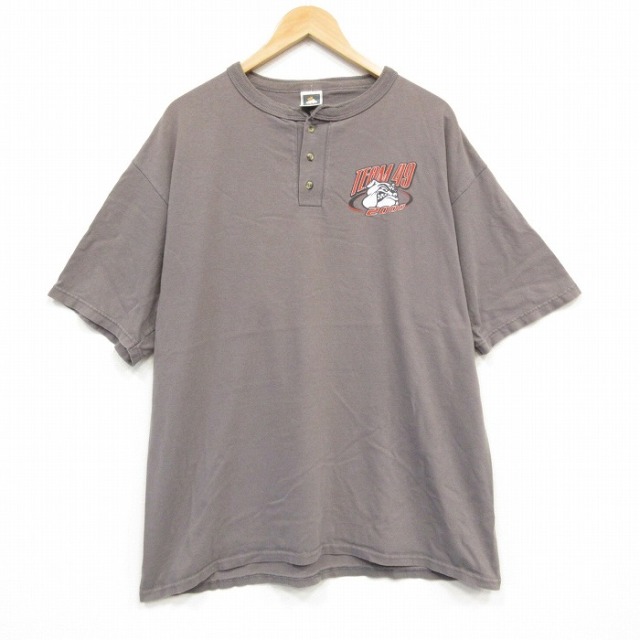 半袖Tシャツ ブルドッグ ベージュ メンズXL相当 | 古着