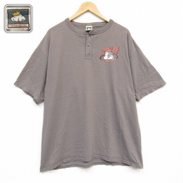 半袖Tシャツ ブルドッグ ベージュ メンズXL相当 | 古着