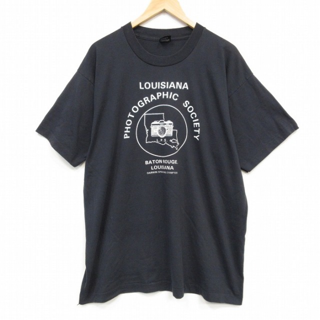 スクリーンスターズ 80s 半袖Tシャツ カメラ ブラック メンズXL相当 | 古着