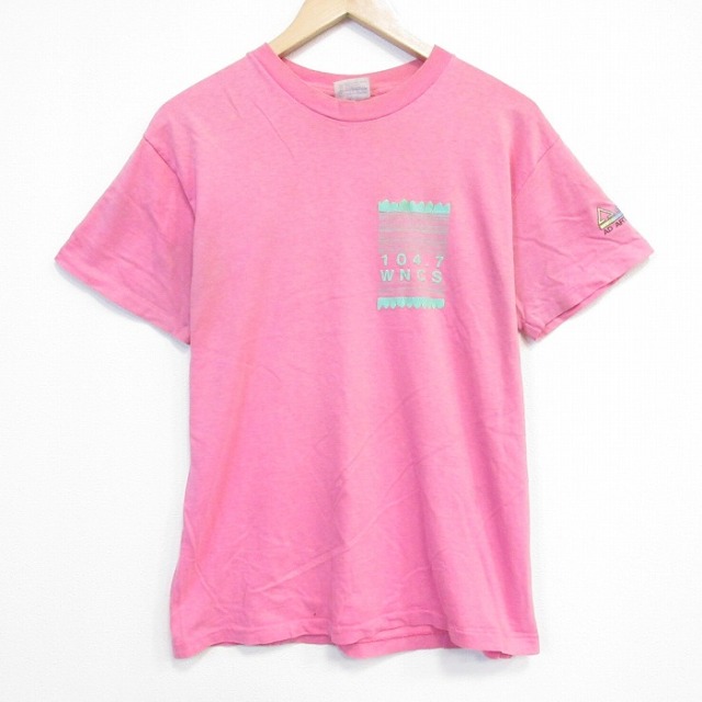 ヘインズ 80s 半袖Tシャツ WNCS ピンク メンズL相当 | 古着