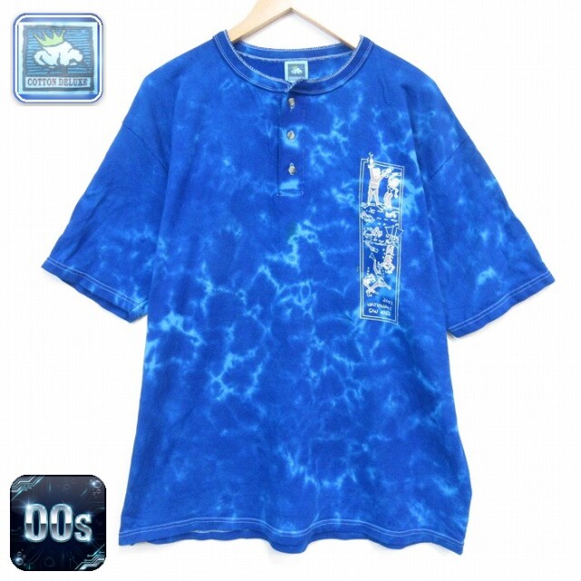00s 半袖Tシャツ SAN JOSEタイダイ ブルー メンズXL相当 | 古着
