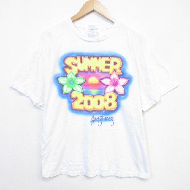 00s 半袖Tシャツ サマー ホワイト メンズXL相当 | 古着