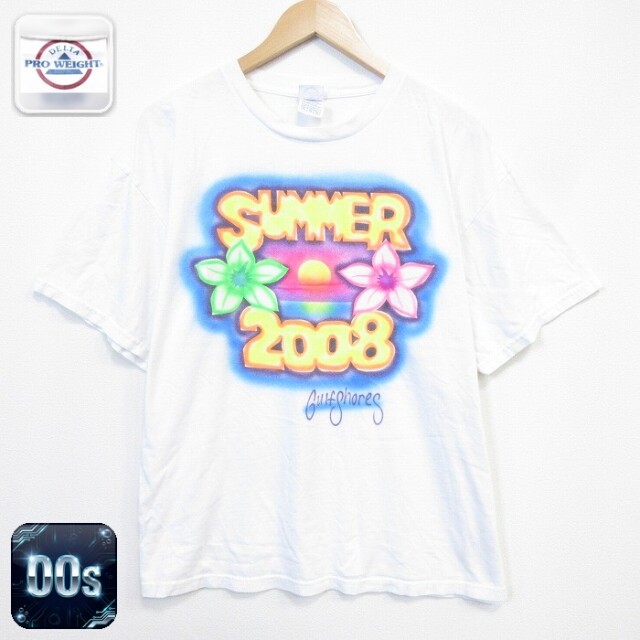 00s 半袖Tシャツ サマー ホワイト メンズXL相当 | 古着