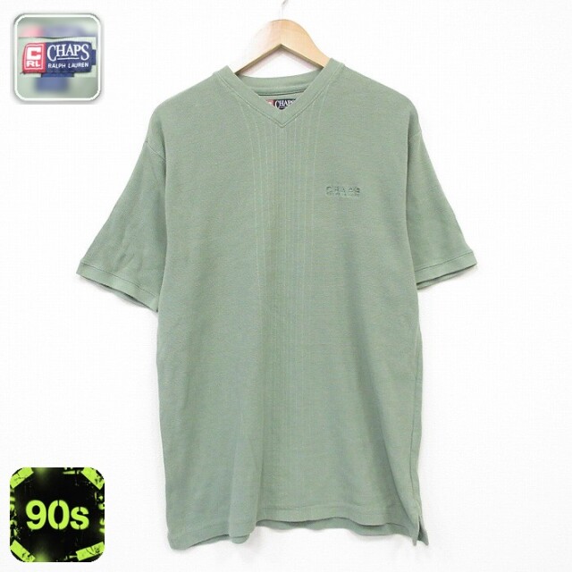 ラルフローレン 90s 半袖Tシャツ ワンポイントロゴ グリーン メンズL相当 | 古着
