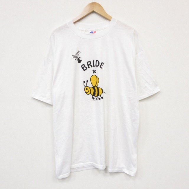半袖Tシャツ ハチ ホワイト メンズXL相当 | 古着