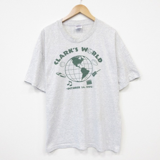 ヘインズ 90s 半袖Tシャツ CLARKS グレー メンズXL相当 | 古着