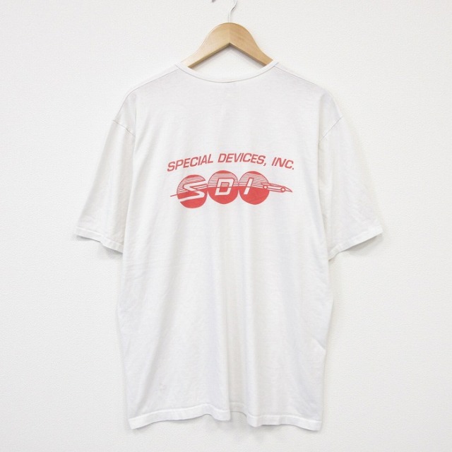 90s 半袖Tシャツ SDI ホワイト メンズXL相当 | 古着