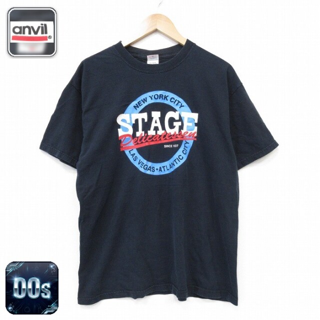 00s 半袖Tシャツ STAGE ブラック メンズL相当 | 古着
