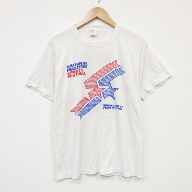 ナイキ 80s 半袖Tシャツ フィラデルフィアフェスティバル ホワイト メンズL相当 | 古着