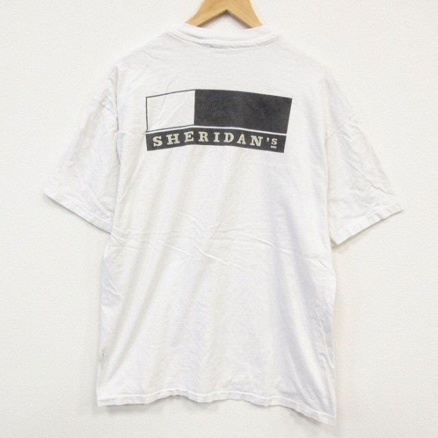 ヘインズ 90s 半袖Tシャツ SHERIDANS ホワイト メンズXL相当 | 古着