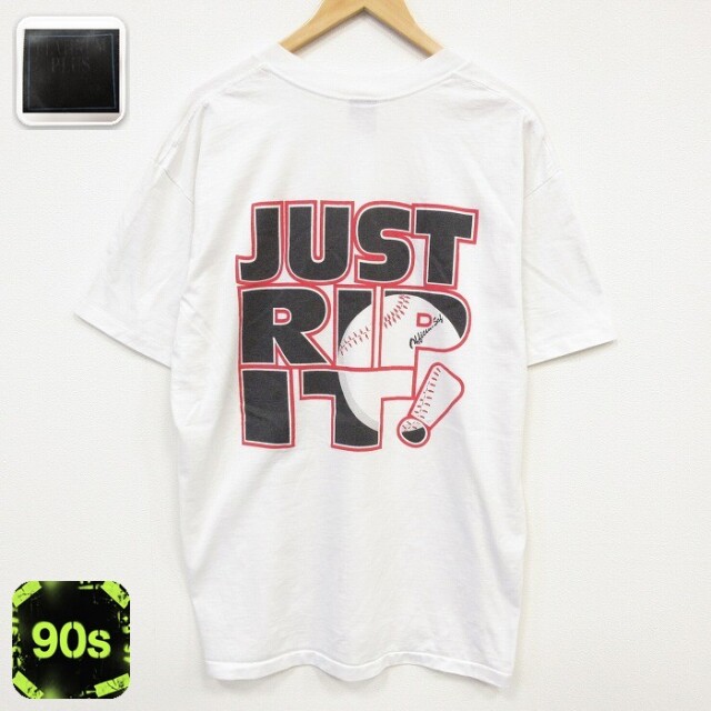 90s 半袖Tシャツ JUST ホワイト メンズXL相当 | 古着