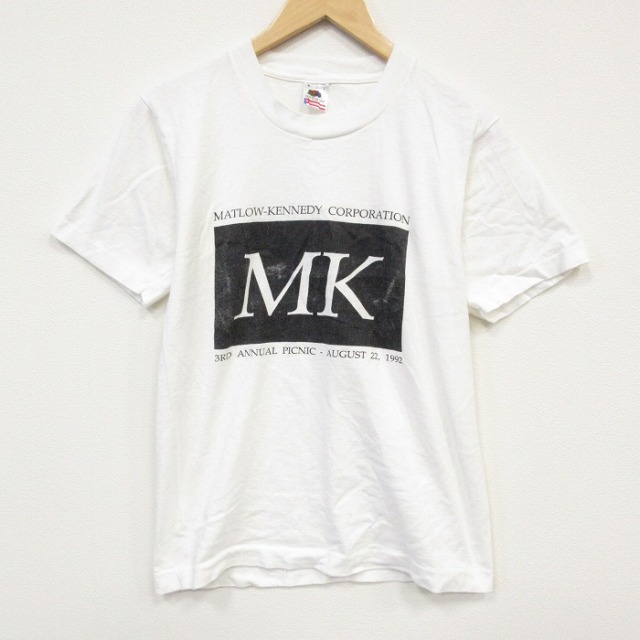 フルーツオブザルーム 90s 半袖Tシャツ MK ホワイト メンズS相当 | 古着