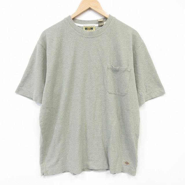 半袖Tシャツ 胸ポケット付き ベージュ メンズXL相当 | 古着