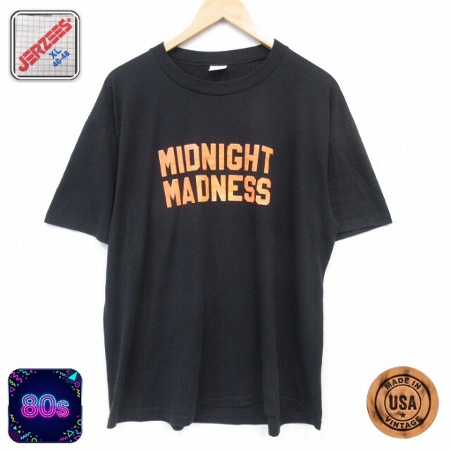 ジャージーズ 80s 半袖Tシャツ ミッドナイト ブラック メンズXL相当 | 古着