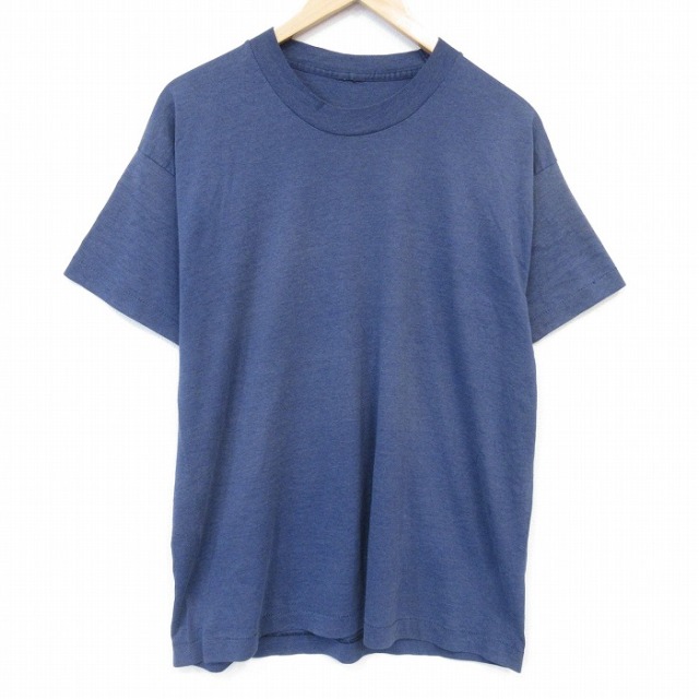 90s 半袖Tシャツ ネイビー メンズL相当 | 古着
