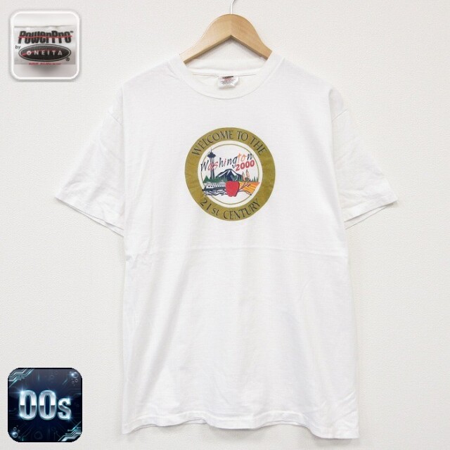 オニータ 00s 半袖Tシャツ リンゴ ホワイト メンズL相当 | 古着