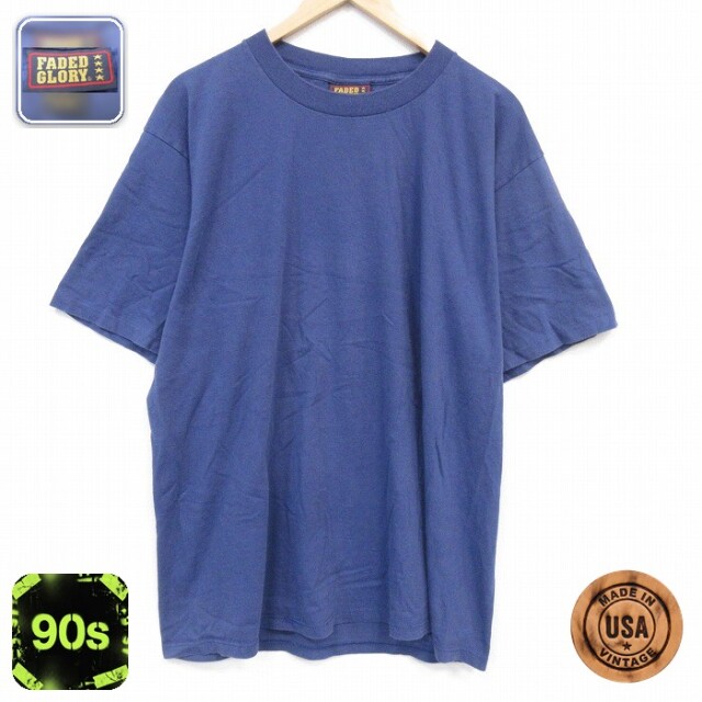90s 半袖Tシャツ ネイビー メンズXL相当 | 古着