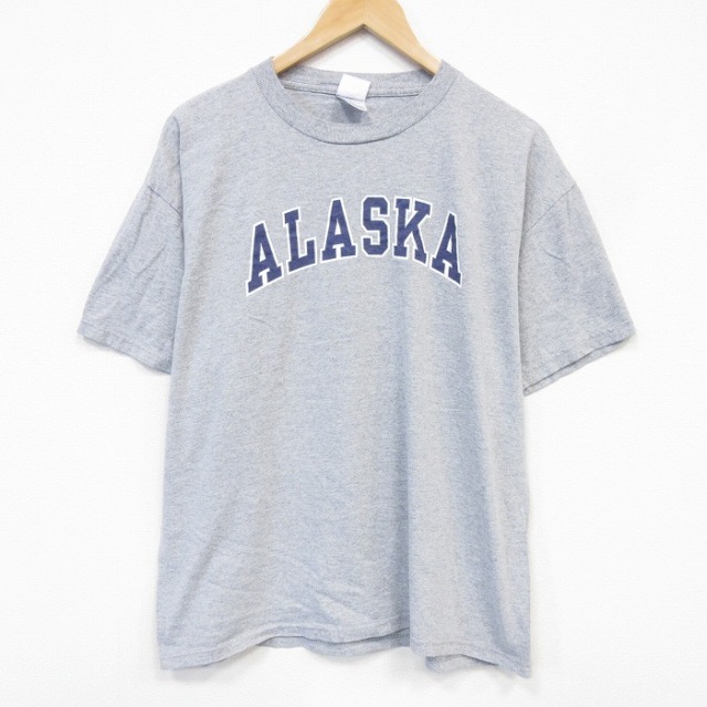 00s 半袖Tシャツ アラスカ グレー メンズXL相当 | 古着