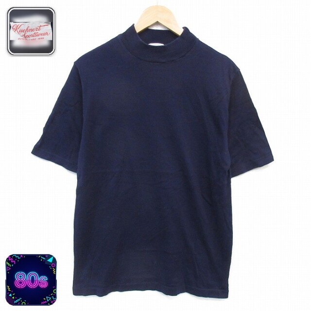 80s 半袖Tシャツ ネイビー メンズM相当 | 古着