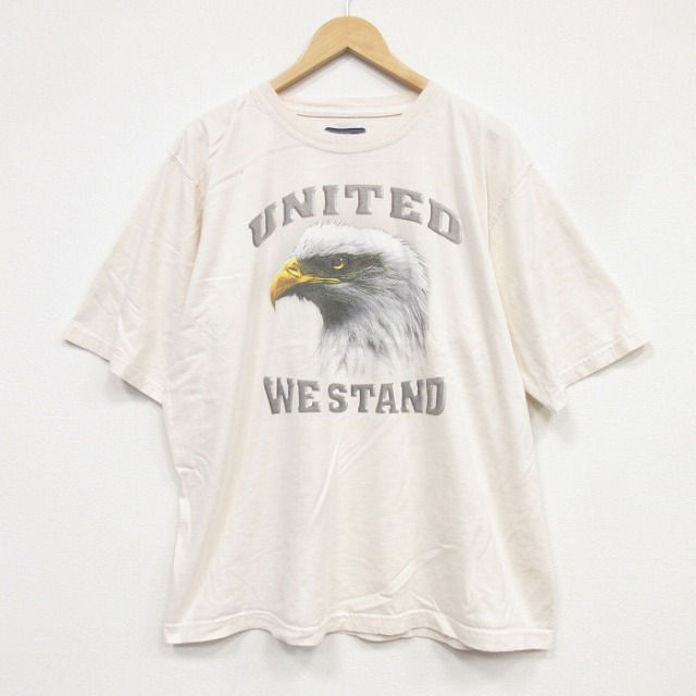 半袖Tシャツ 鳥 ベージュ メンズXL相当 | 古着