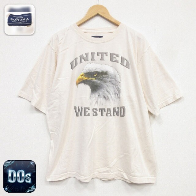 半袖Tシャツ 鳥 ベージュ メンズXL相当 | 古着