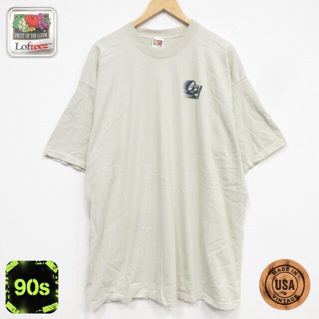 フルーツオブザルーム 90s 半袖Tシャツ QUEST ベージュ メンズXL相当 | 古着